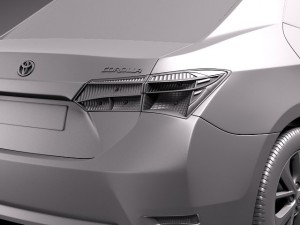 Toyota Corolla Europe Version 2014 3Dモデル