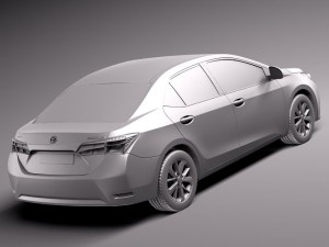 Toyota Corolla Europe Version 2014 3Dモデル