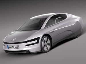 Volkswagen XL1 2014 3Dモデル