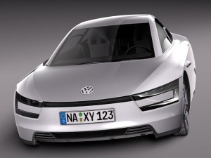 Volkswagen XL1 2014 3D Model