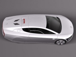 Volkswagen XL1 2014 3D Model