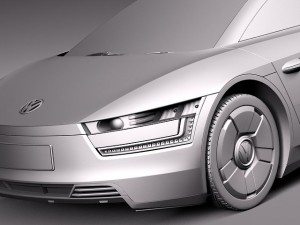 Volkswagen XL1 2014 3D Model
