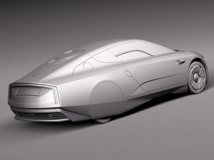 Volkswagen XL1 2014 3D Model