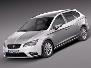 Seat Leon ST 2014 3D Model