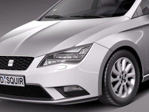 Seat Leon ST 2014 3D Model