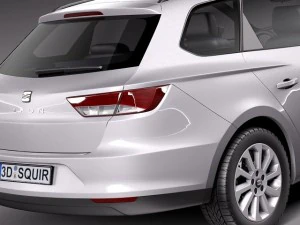 Seat Leon ST 2014 3D Model