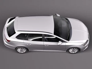 Seat Leon ST 2014 3D Model