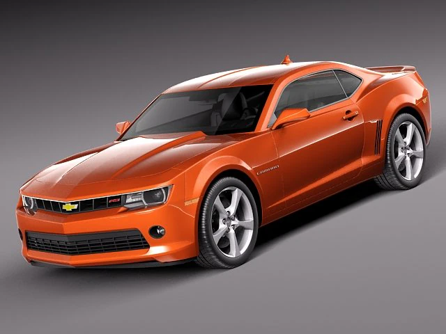Chevrolet Camaro RS 2014 3D Model .c4d .max .obj .3ds .fbx .stl .blend 