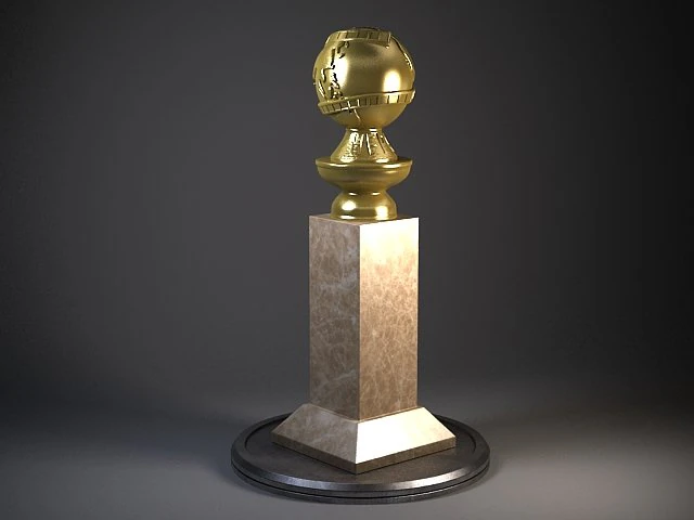 Golden Globe Award 3D Model .c4d .max .obj .3ds .fbx .stl .blend 