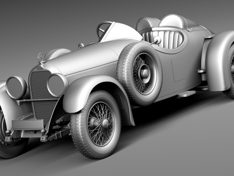 Austro Daimler 1929 3Dモデル