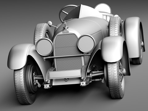 Austro Daimler 1929 3Dモデル