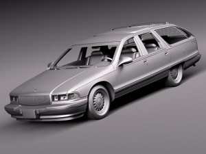 Buick Roadmaster 1996 3D Модель