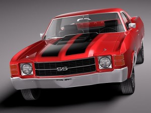 Chevrolet El Camino 1971 Modelo 3D