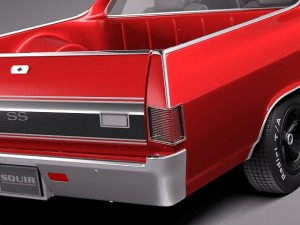 Chevrolet El Camino 1971 Modelo 3D
