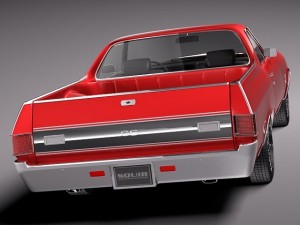 Chevrolet El Camino 1971 Modelo 3D