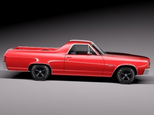 Chevrolet El Camino 1971 Modelo 3D