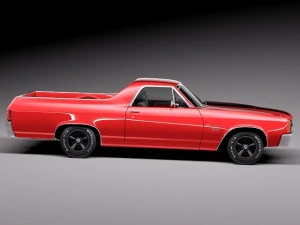 Chevrolet El Camino 1971 3D Model
