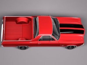 Chevrolet El Camino 1971 Modelo 3D