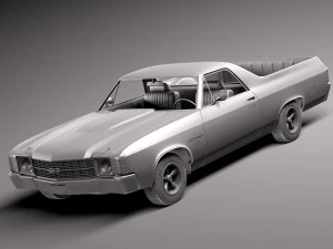 Chevrolet El Camino 1971 3D Model
