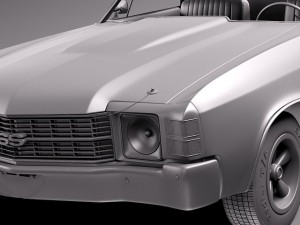 Chevrolet El Camino 1971 Modelo 3D