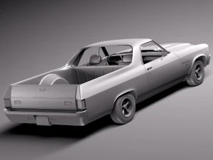 Chevrolet El Camino 1971 3D Model