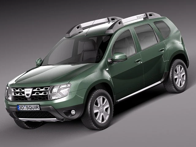 Dacia Duster 2014 3D Model .c4d .max .obj .3ds .fbx .stl .blend 