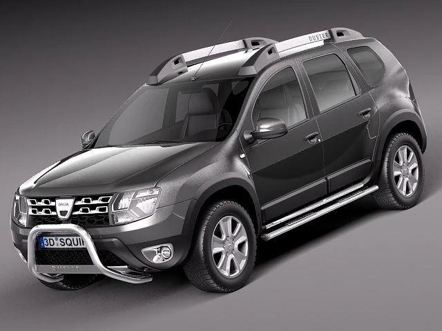 Dacia Duster 2014 Offroad 3D Model .c4d .max .obj .3ds .fbx .stl .blend 