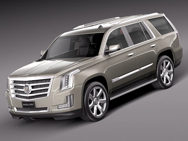 Cadillac Escalade 2015 3D Model .c4d .max .obj .3ds .fbx .stl .blend 