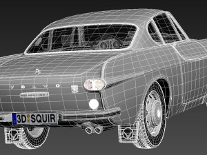 Volvo P1800 1961-1973 3D Model