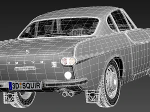 Volvo P1800 1961-1973 3D Model