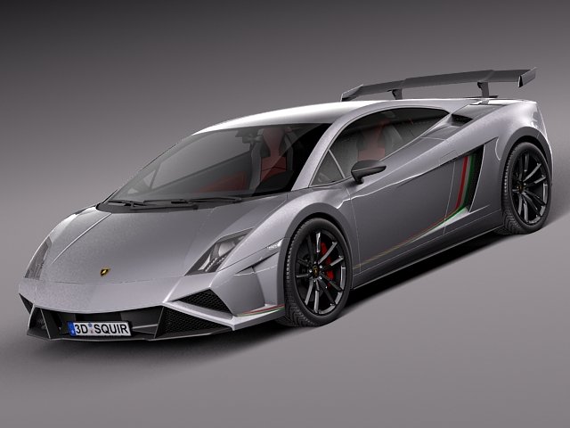 Gallardo Squadra Corse 2014 Modelo 3D .c4d .max .obj .3ds .fbx .stl .blend 
