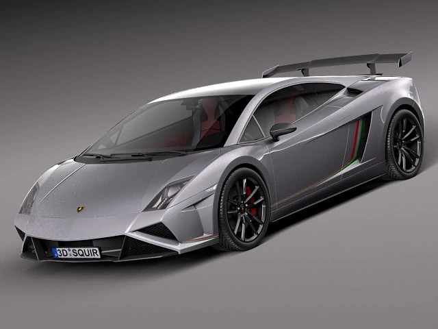Gallardo Squadra Corse 2014 3D Model .c4d .max .obj .3ds .fbx .stl .blend