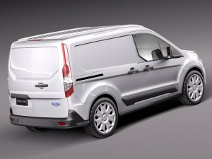 Transit Connect Cargo 2014 Short 3D Modell