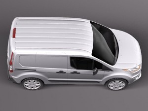 Transit Connect Cargo 2014 Short 3D Modell