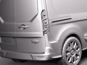 Transit Connect Cargo 2014 Short 3D Modell