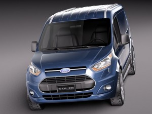 Transit Connect Cargo 2014 Long 3D 모델