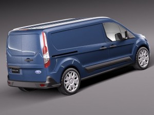 Transit Connect Cargo 2014 Long 3D 모델
