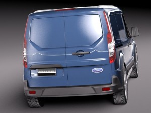 Transit Connect Cargo 2014 Long 3D 모델