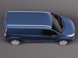 Transit Connect Cargo 2014 Long 3D 모델