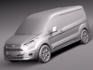 Transit Connect Cargo 2014 Long 3D 모델