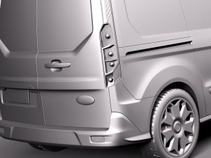 Transit Connect Cargo 2014 Long 3D 모델