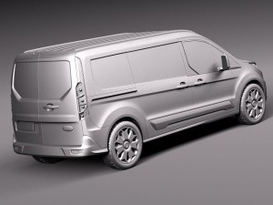 Transit Connect Cargo 2014 Long 3D 모델