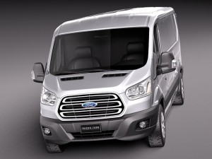 Transit Low Van 2014 3D Модель