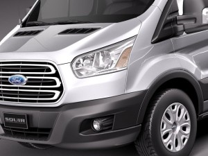Transit Low Van 2014 3D Модель