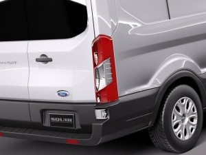 Transit Low Van 2014 3D Модель