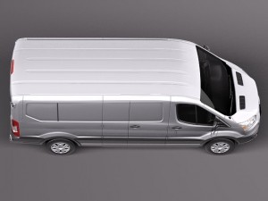 Transit Low Van 2014 3D Модель
