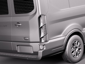 Transit Low Van 2014 3D Модель