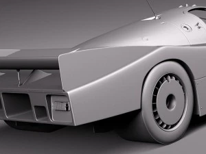 Porsche 962 1984-1991 3D Model