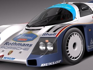 Porsche 962 1984-1991 3D Model