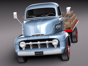 Coe Truck 1952 3D Model